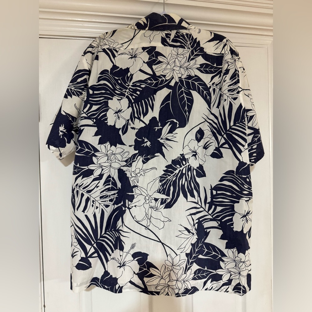 True Vintage HILO HATTIE Black Label Tropical Hawaiin Aloha Shirt Size 2XL - Picture 5 of 6